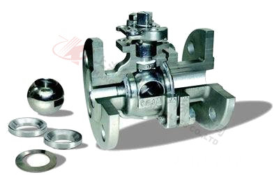 Q641H/Y氣動(dòng)高溫球閥解剖圖